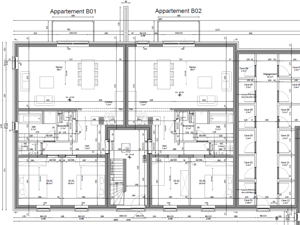 Appartements B01 B02